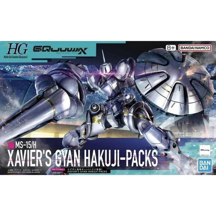 1/144 (HG): Mobile Suit Gundam GQuuuuuuX - #07 Xavier's Gyan Hakujipacks