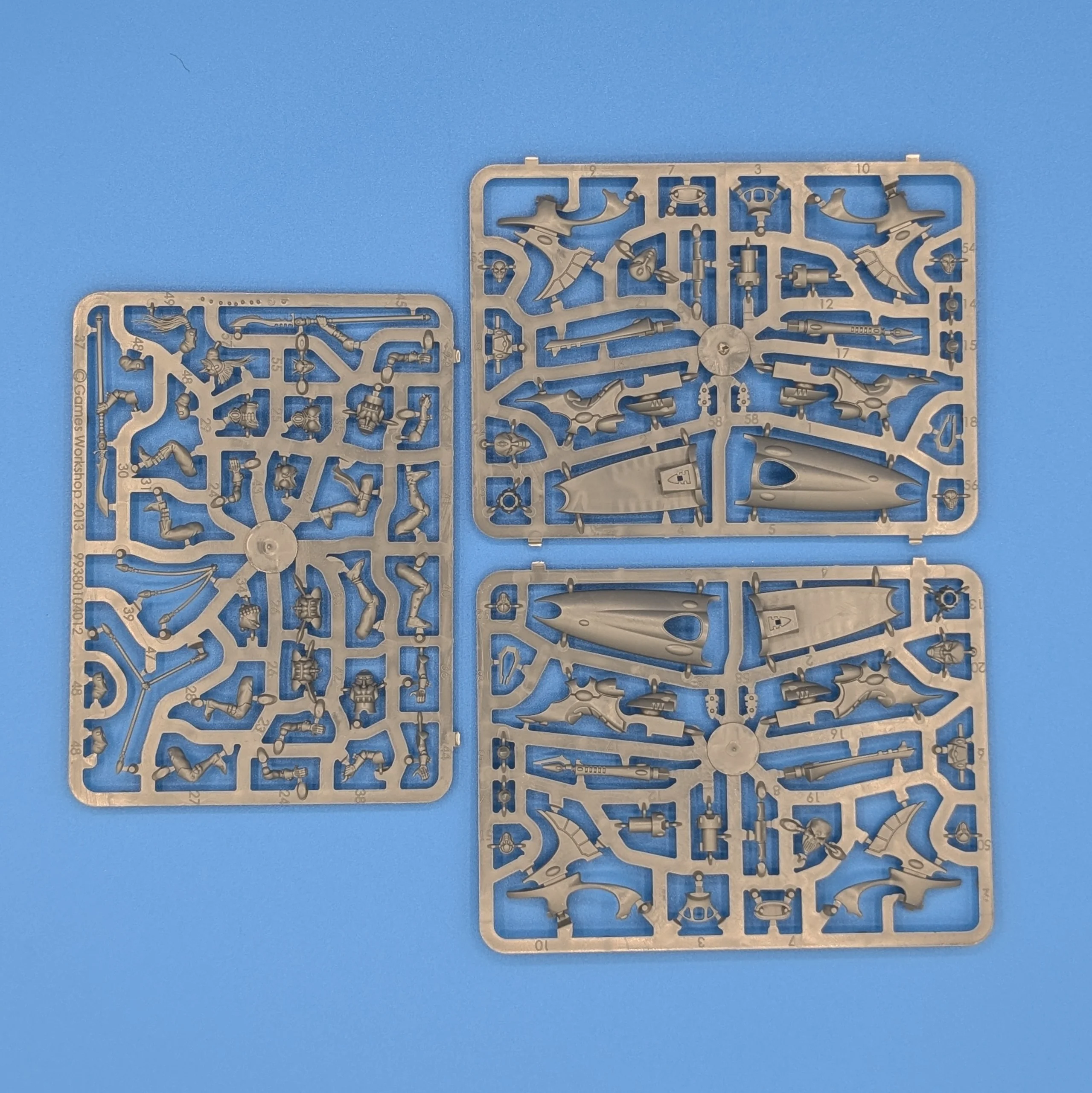 40K: Aeldari - Harlequin: Skyweavers (USED) (On Sprue no bases) Lot 1