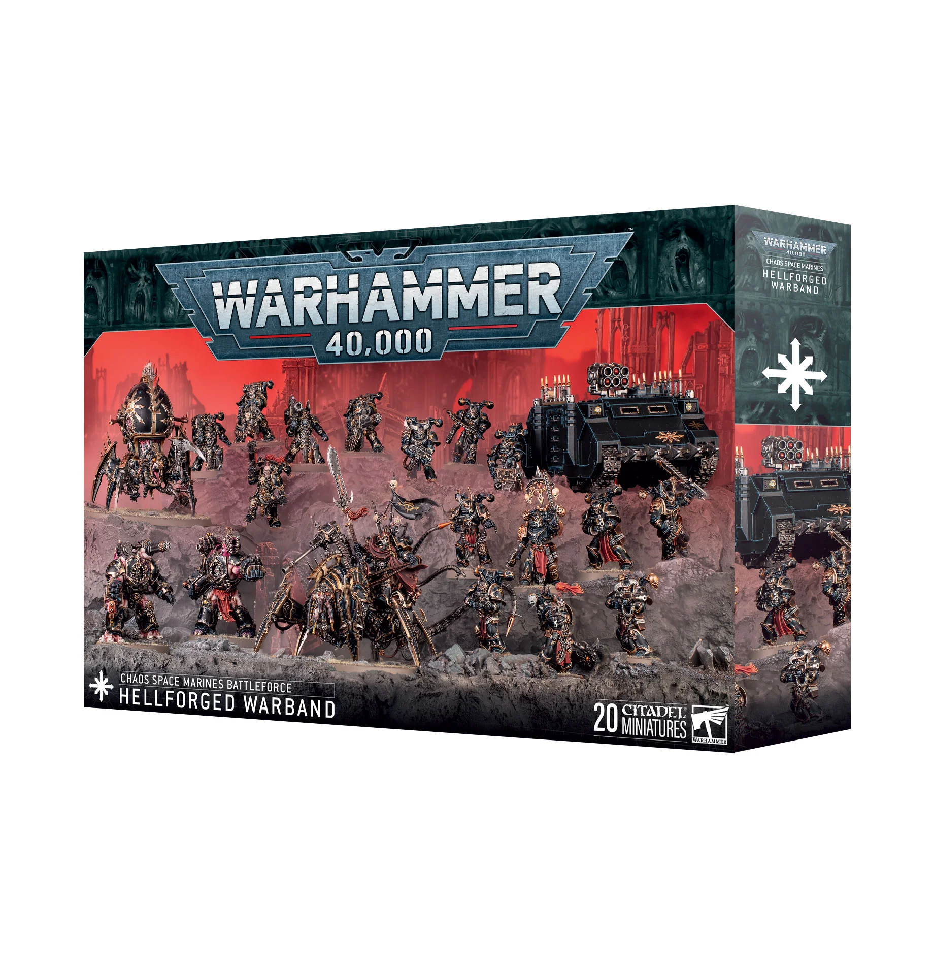 40K: Heretic Astartes: Chaos Space Marines - 2025 Battleforce: Hellforged Warband