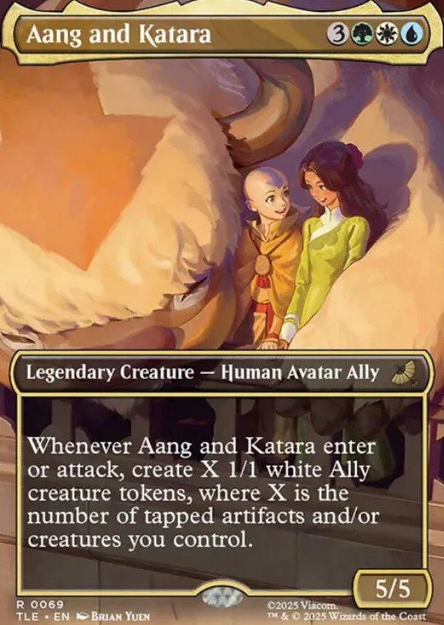 Aang and Katara [ #0069 Borderless ] (TLE-R) - Image 2