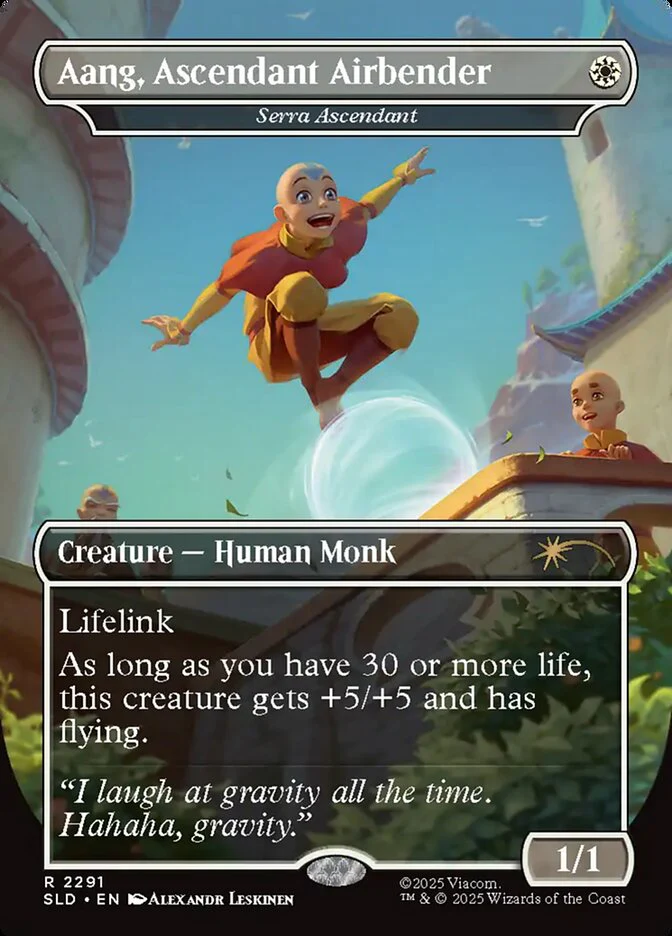 Aang, Ascendant Airbender -  Serra Ascendant [#2291] (SLD-R-FOIL)