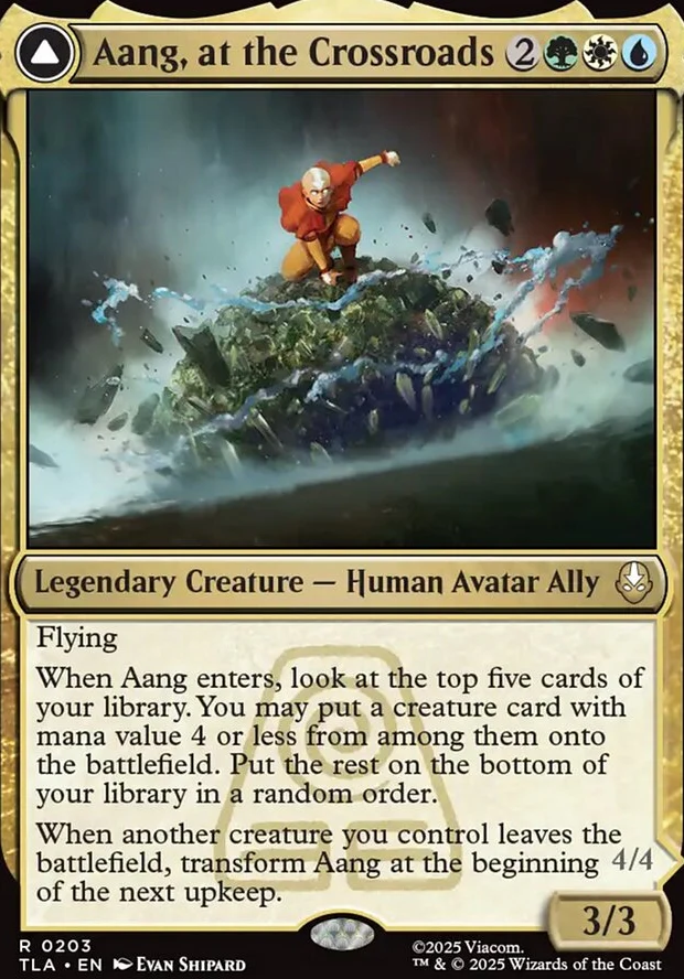 Aang, at the Crossroads // Aang, Destined Savior [ #0203 ] (TLA-R)