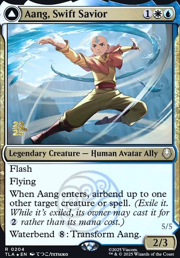 Aang, Swift Savior // Aang and La, Ocean's Fury [ #0204 ] (TLA-R) - Image 3