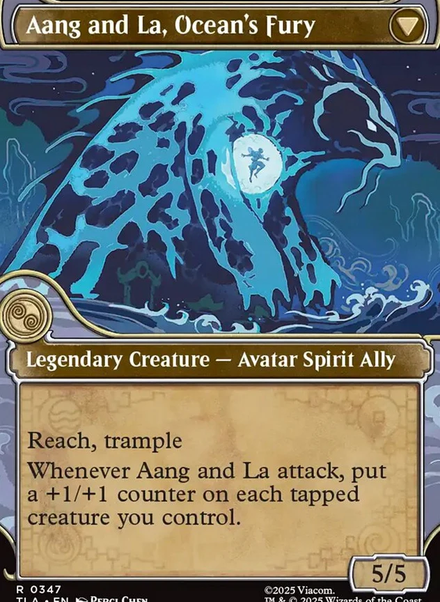 Aang, Swift Savior // Aang and La, Ocean's Fury [ #0347 Showcase ] (TLA-R)