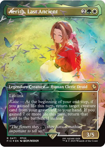 Aerith, Last Ancient [ #0471 Borderless] (FIC-R) Foil Near Mint