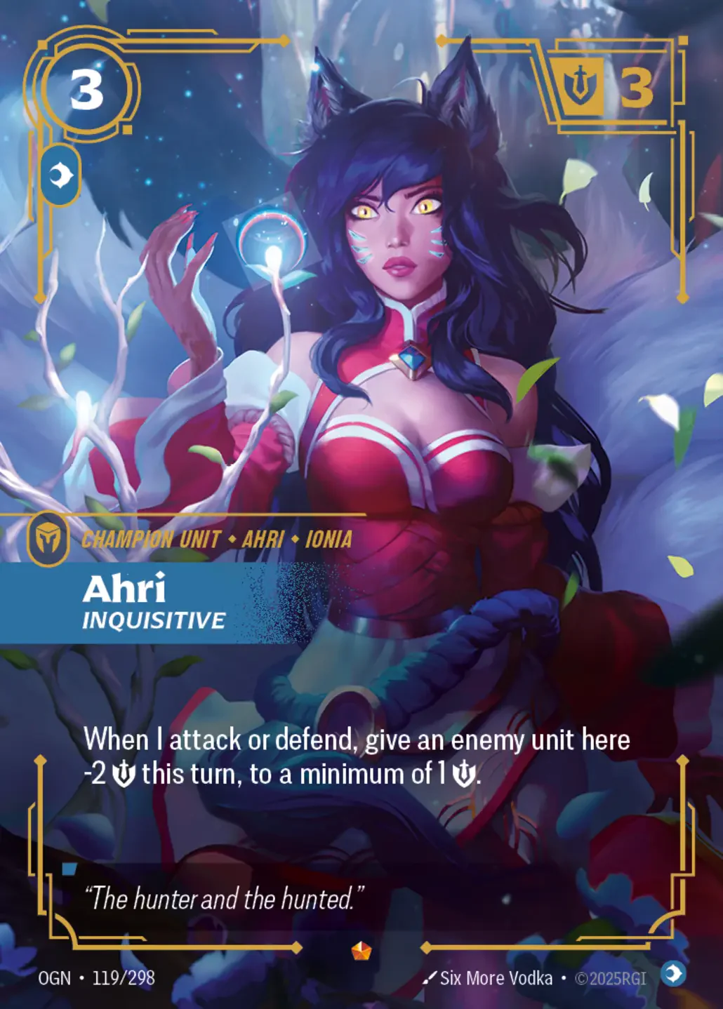 Ahri - Inquisitive - 119/298 (OGN) Epic