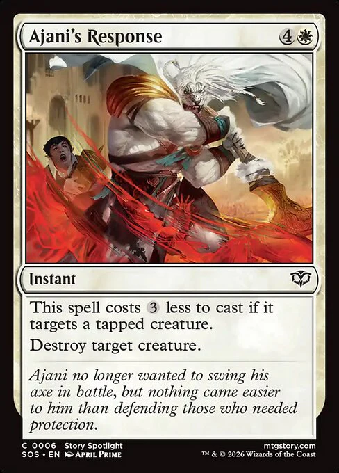 Ajani's Response [ #0006 ] (SOS-C)