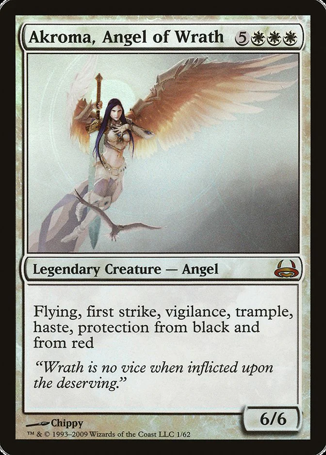 Akroma, Angel of Wrath (DDC-M-Foil) Heavy Play
