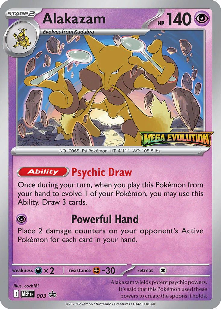 Alakazam - 003 (MEP) Promo