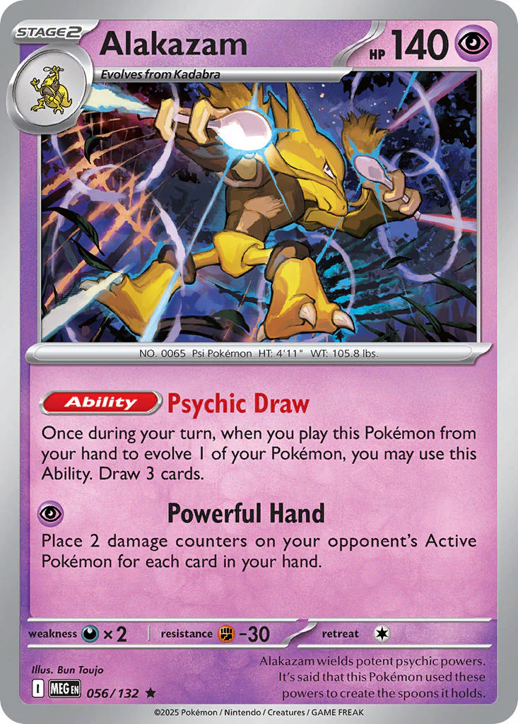 Alakazam - 056/132 (MEG) Rare