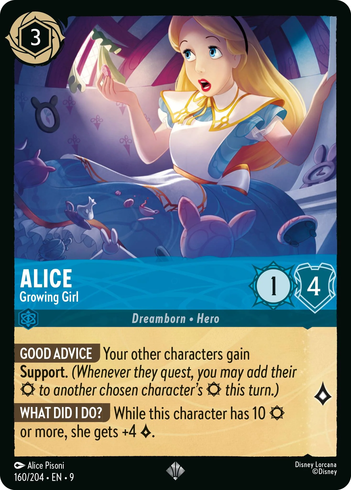 Alice - Growing Girl (Fabled - 160/204)  Super Rare