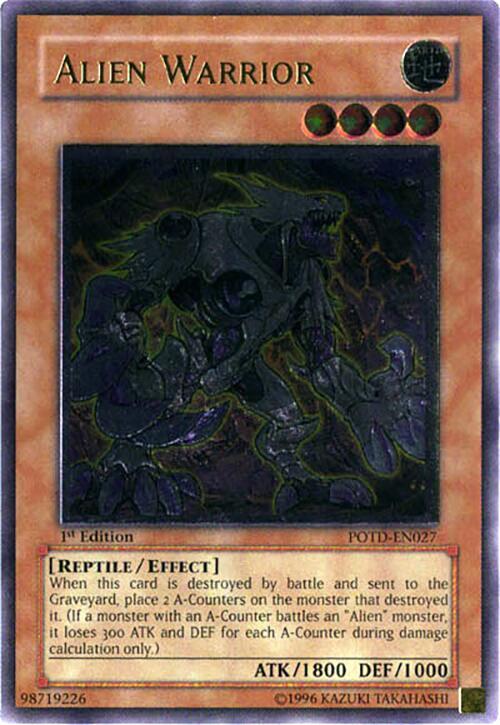 Alien Warrior (POTD-EN027) Ultimate Rare Light Play 1st Edition