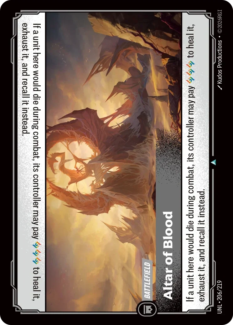 Altar of Blood - 206/219 (UNL)  Uncommon