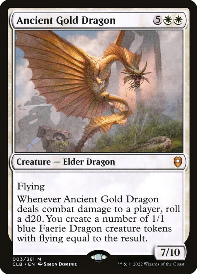 Ancient Gold Dragon (CLB-M) Damaged