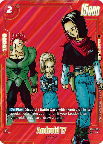 Android 17 (Alternate Art) - Manga Booster 01 (SB01-003)