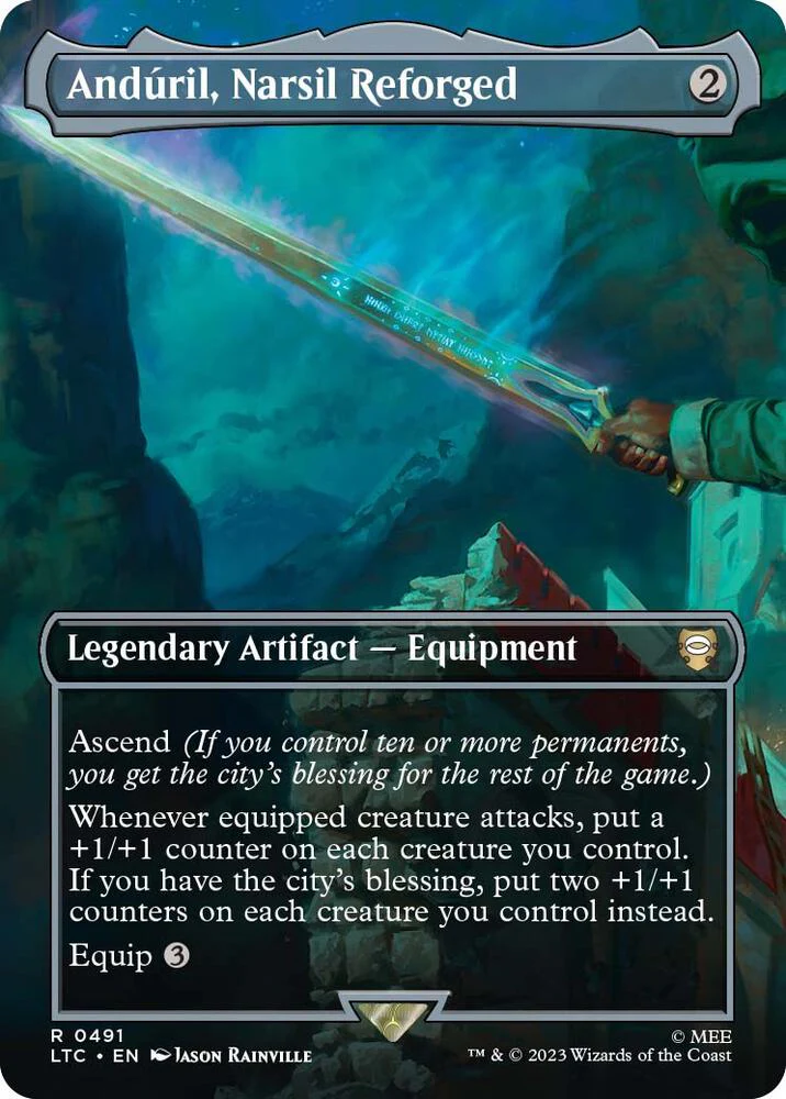 Anduril, Narsil Reforged [#0491 Holiday Scene Boxes] (LTC-R) Light Play
