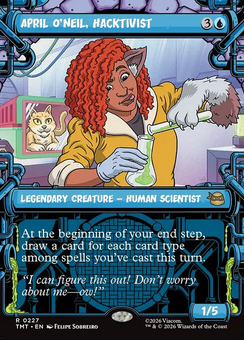 April O'Neil, Hacktivist (0227) [ #0227 Sewer Frame Showcase ] (TMT-R)