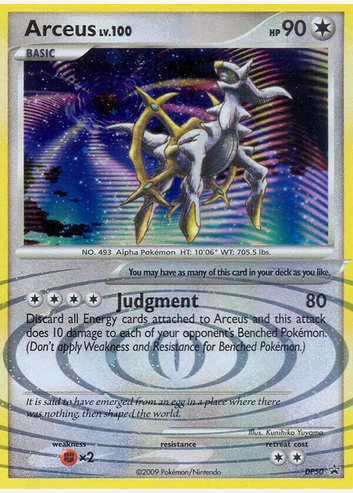 Arceus LV100 (DP50) - Promo Moderately Played