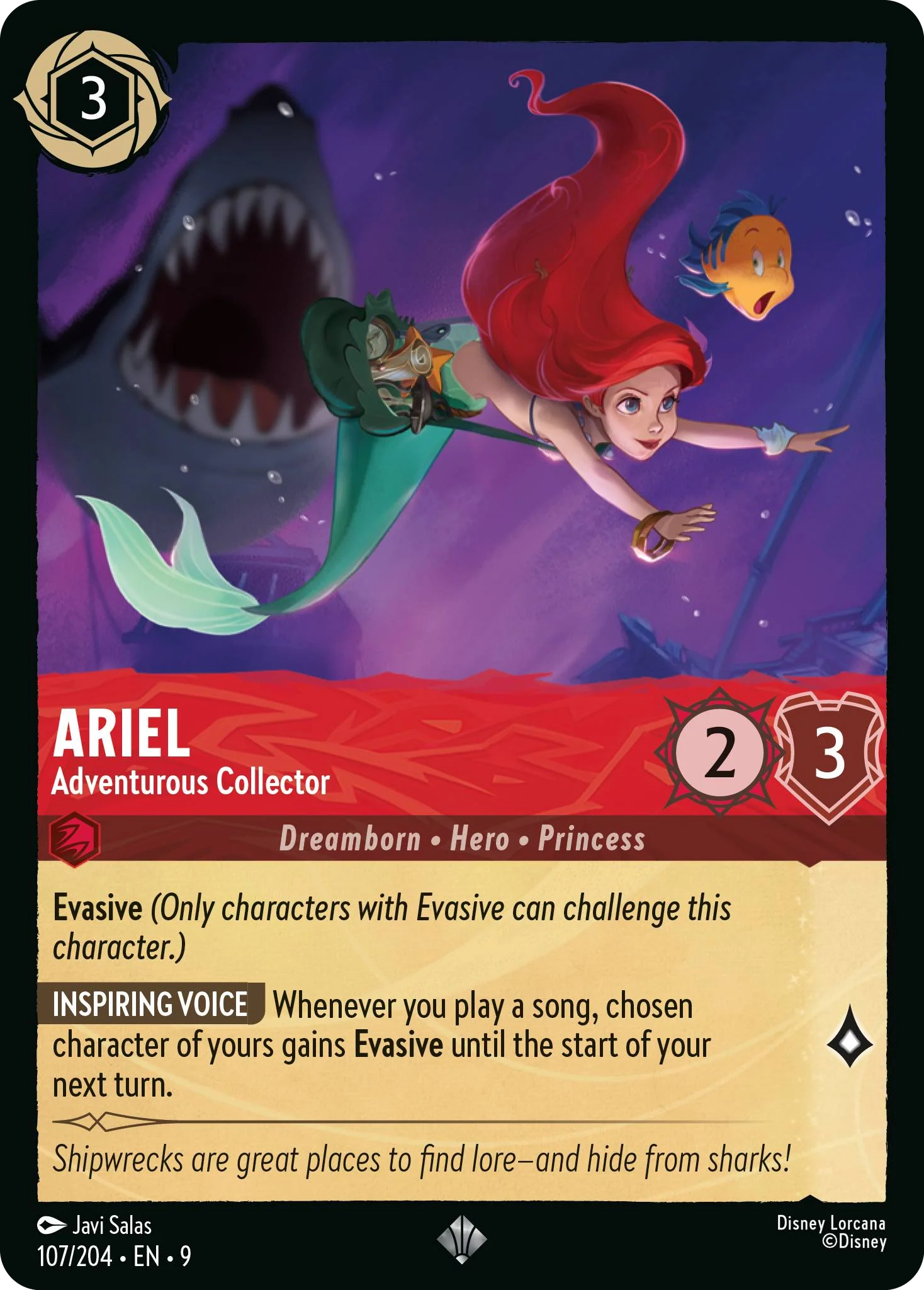 Ariel - Adventurous Collector (Fabled - 107/204)  Super Rare
