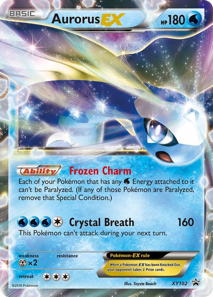 Aurorus EX  - XY102 (XY:PR) Promo - Light Played Holofoil