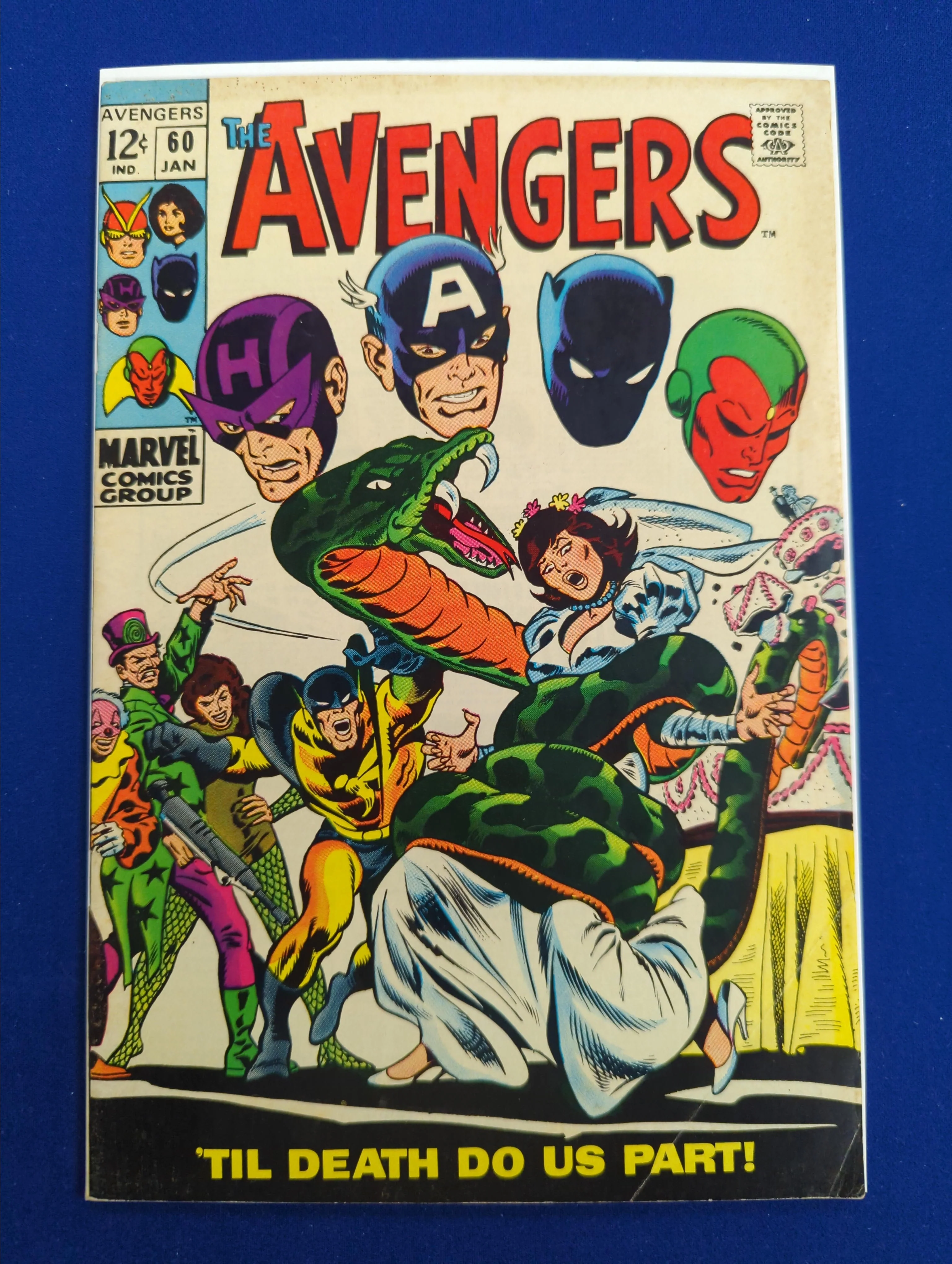 Avengers (1963 Series) #60 (5.0) Classic Wasp, Yellowjacket Wedding Cover