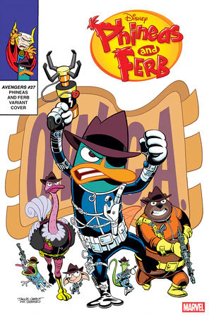 AVENGERS #27 JACOB CHABOT PHINEAS AND FERB VARIANT [DOOM]