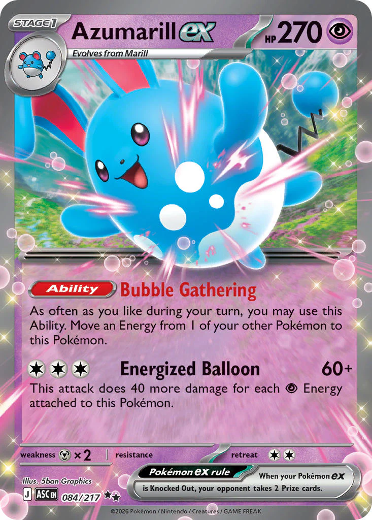 Azumarill ex - 084/217 (ASC) Double Rare