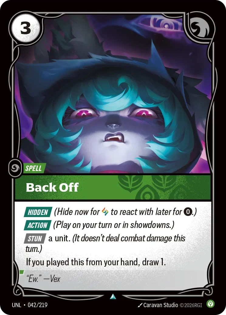 Back Off - 042/219 (UNL)  Uncommon