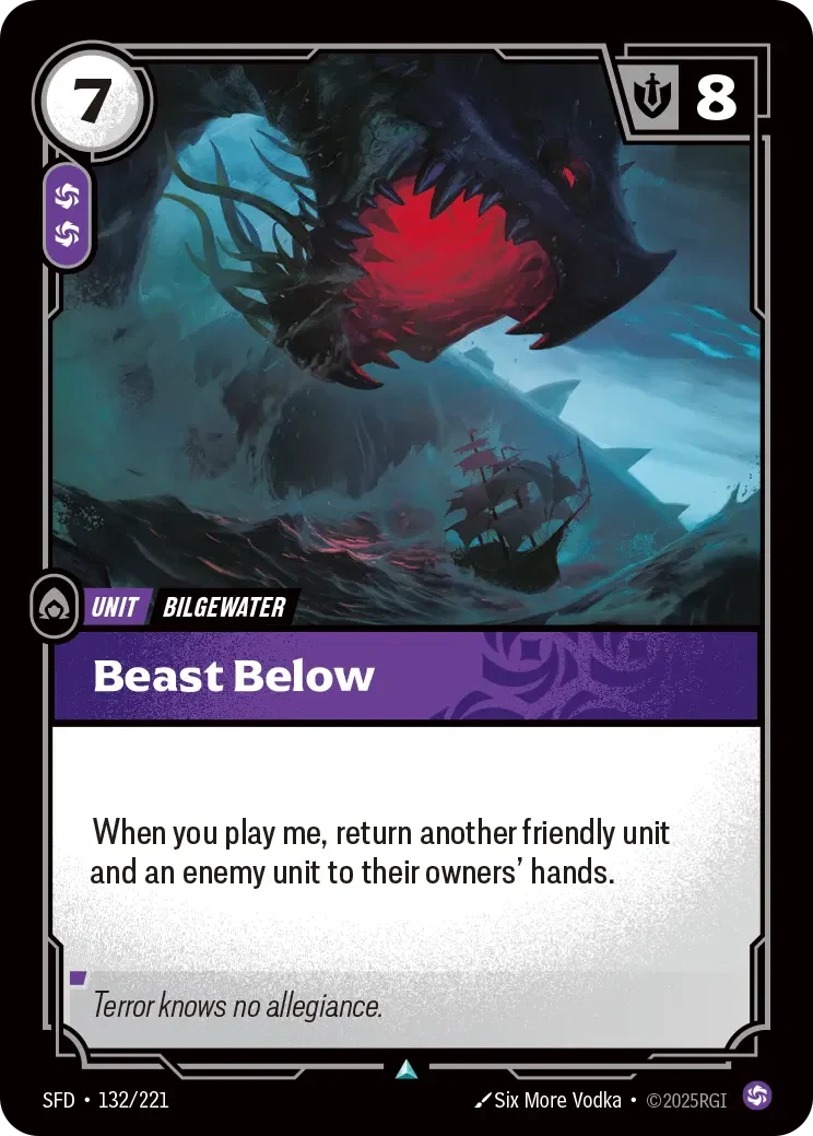 Beast Below - 132/221 (SFD) Uncommon