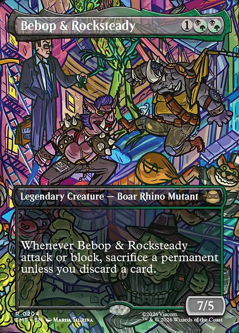 Bebop & Rocksteady [ #0204 Scene Borderless ] (TMT-R) - Image 2