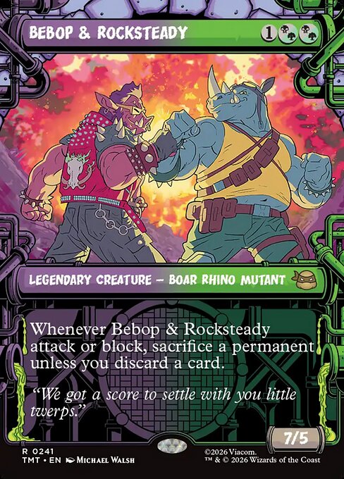 Bebop & Rocksteady [ #0241 Sewer Frame Showcase ] (TMT-R) - Image 2