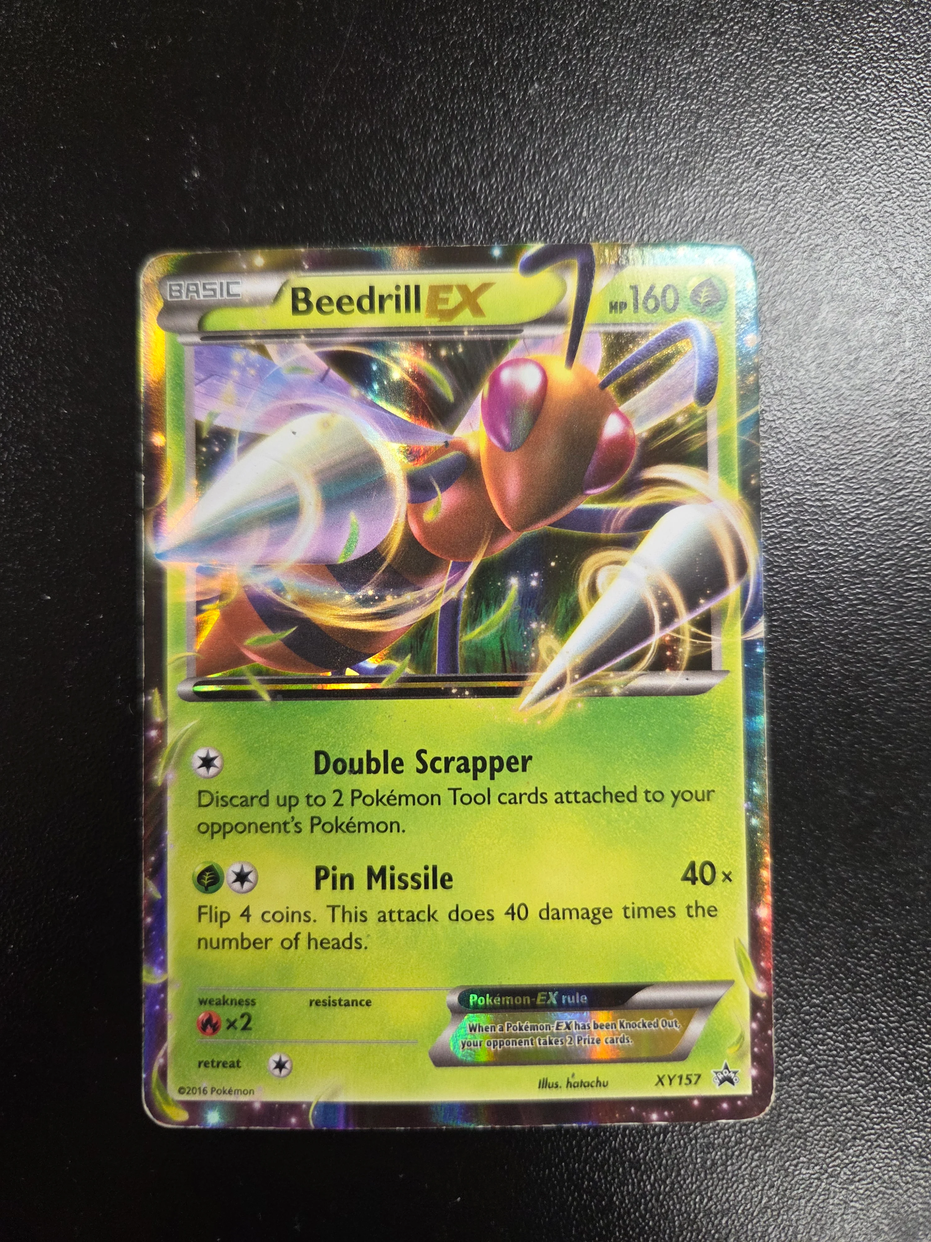 Beedrill EX - XY157 (XY:PR) Promo - Moderate Play Holofoil