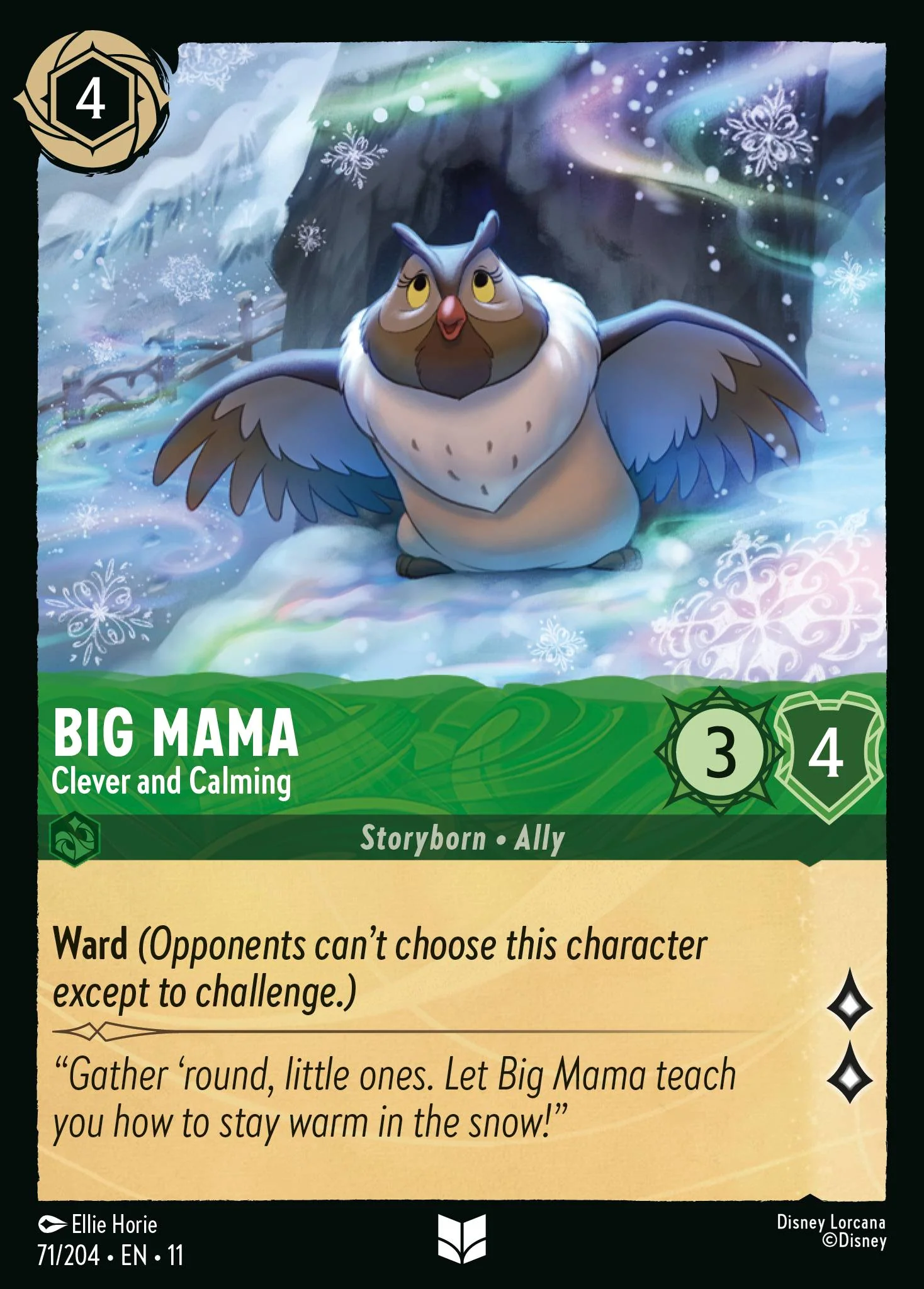 Big Mama - Clever and Calming (071/204 - Winterspell)  Uncommon