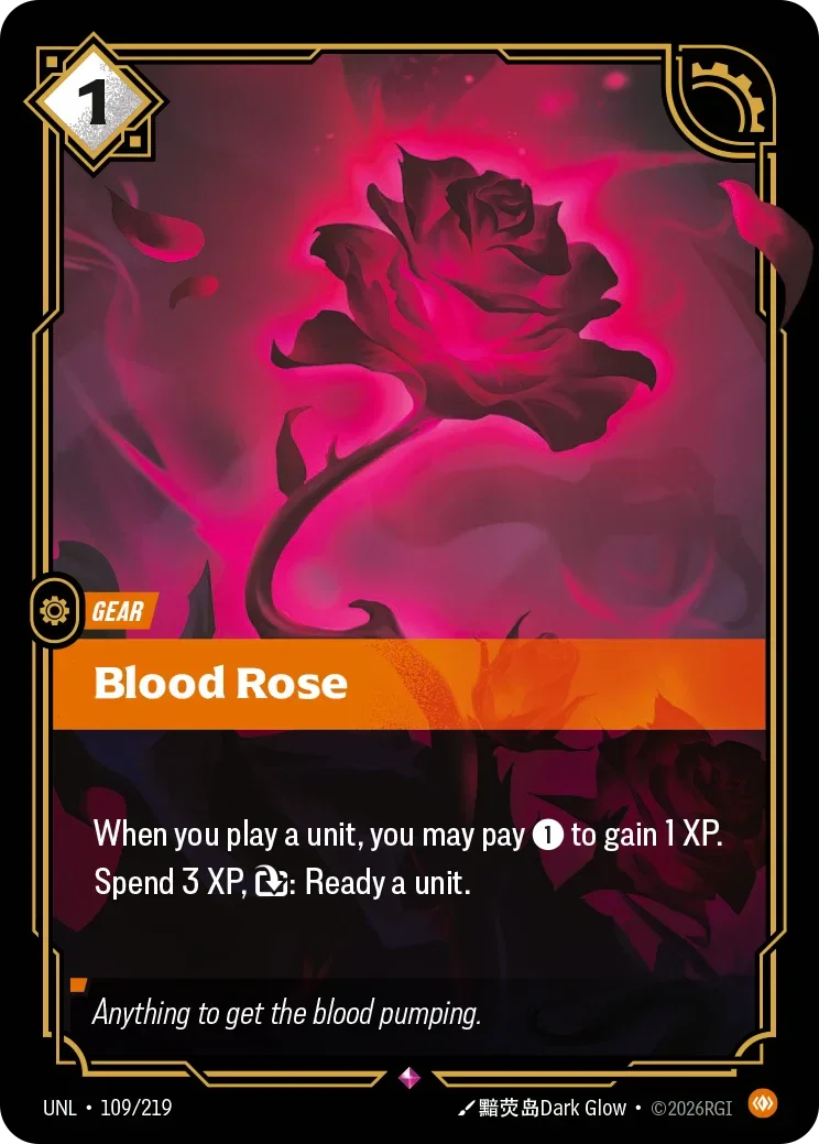 Blood Rose - 109/219 (UNL)  Rare