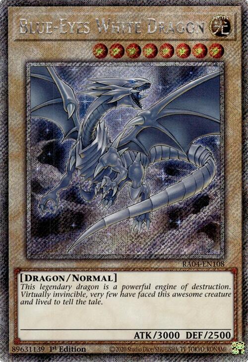 Blue-Eyes White Dragon (8th Art) (RA04-EN108)