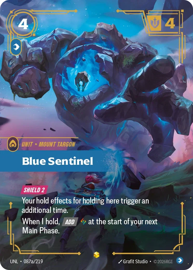 Blue Sentinel (Alternate Art) - 087a/219 (UNL) Showcase