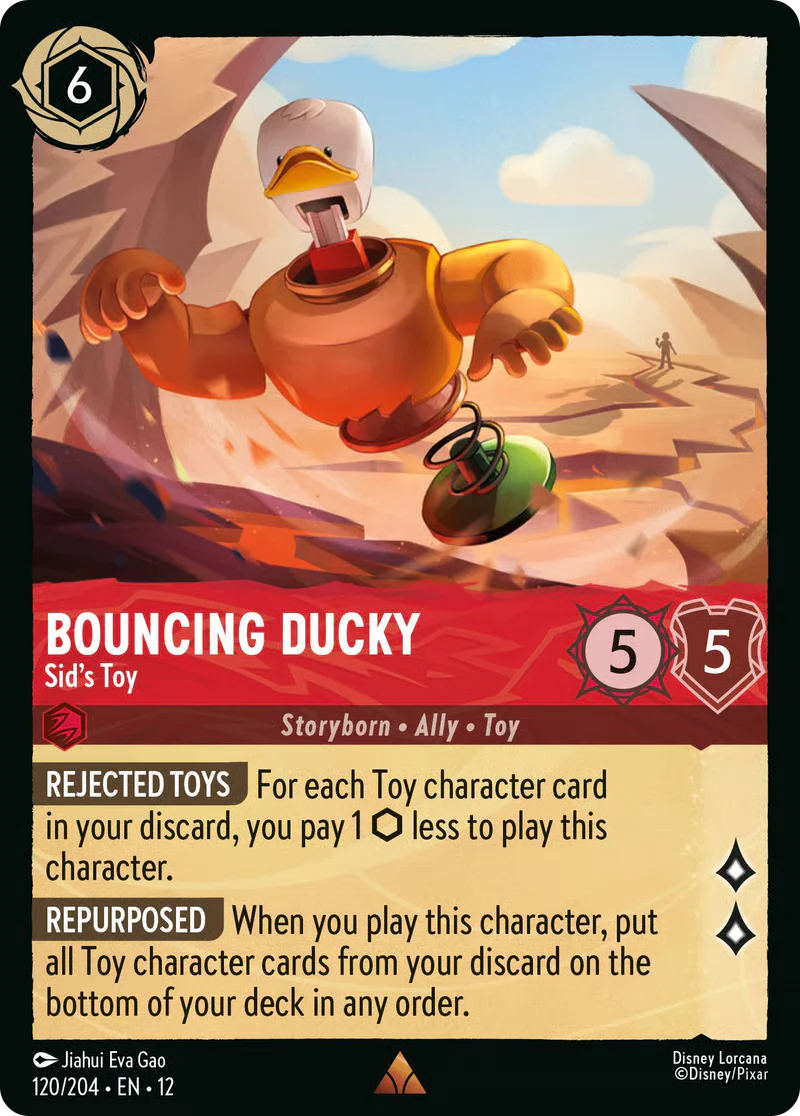 Bouncing Ducky - Sid's Toy (Wilds Unknown 120/204) Rare
