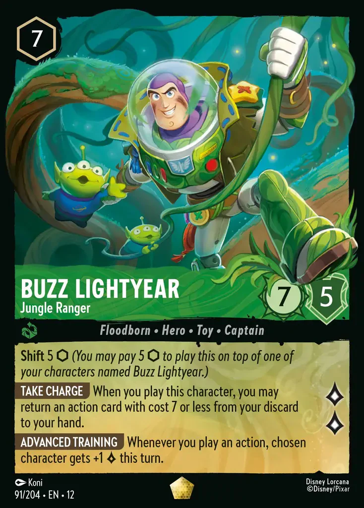 Buzz Lightyear - Jungle Ranger (Wilds Unknown 091/204) Legendary