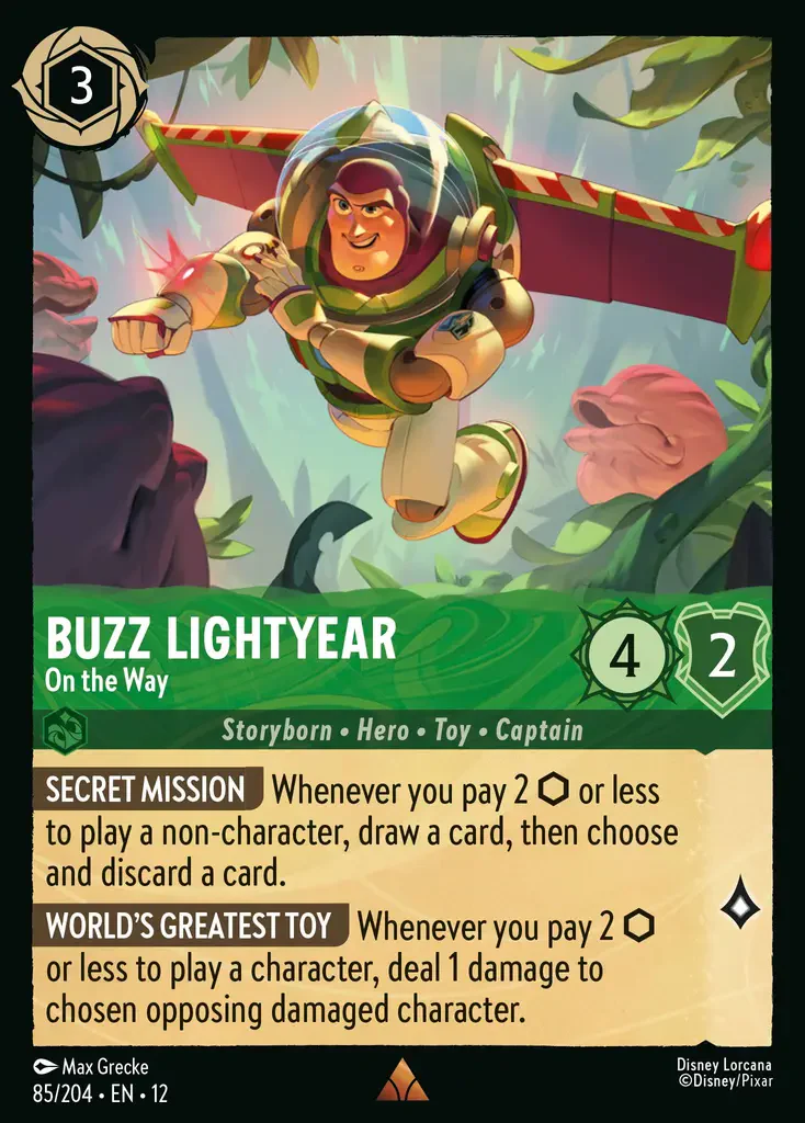 Buzz Lightyear - On the Way (Wilds Unknown 085/204) Rare