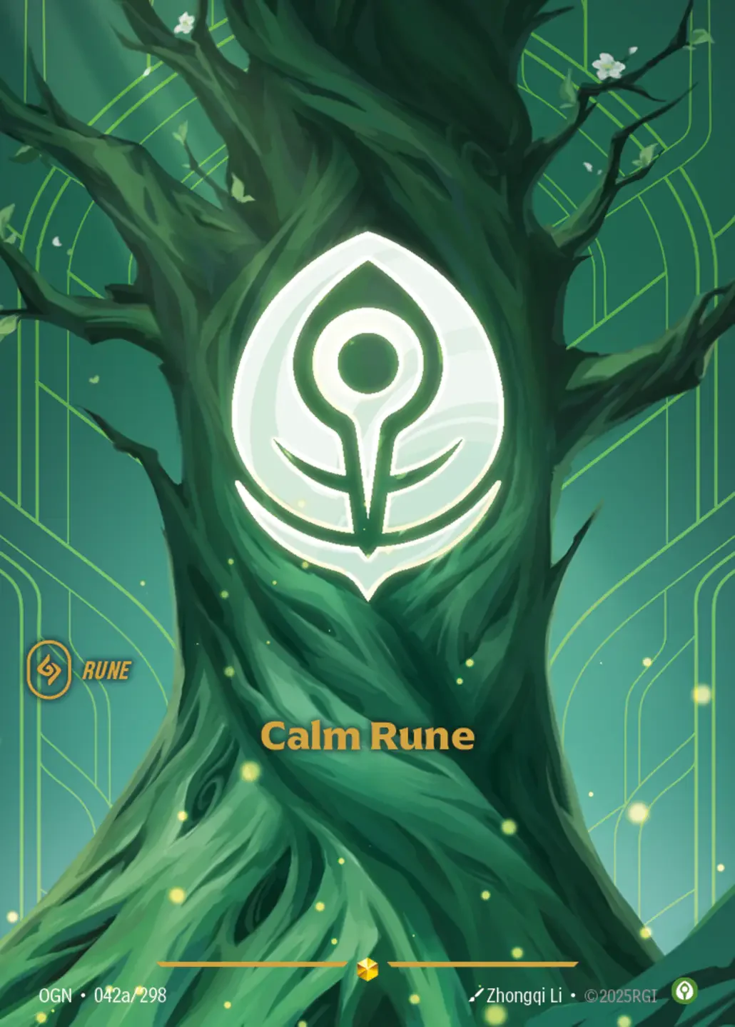 Calm Rune (Alternate Art) - 042a/298 (OGN) Showcase