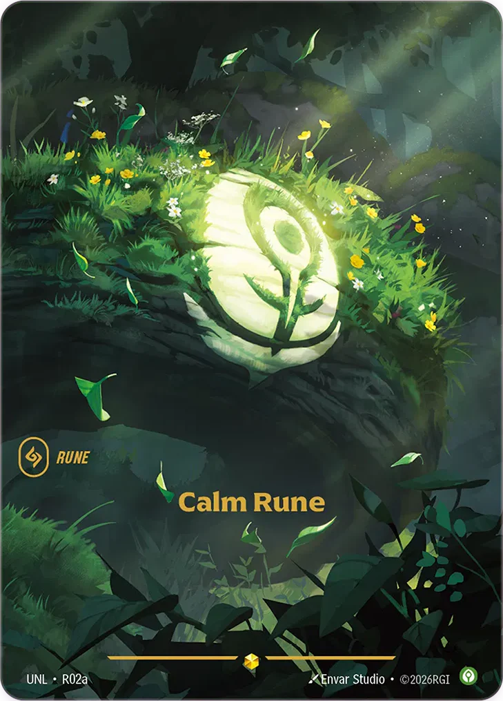 Calm Rune (Alternate Art) - R02a (UNL)  Showcase
