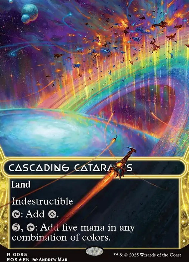 Cascading Cataracts [ #0095 Galaxy Foil Borderless Stellar Sights ] (EOS-R)