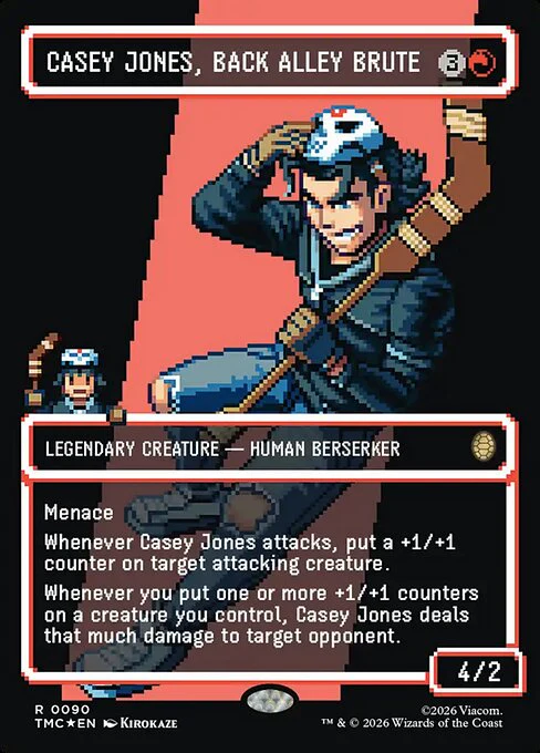 Casey Jones, Back Alley Brute [ #0090 Borderless Surge Foil ] (TMC-R)