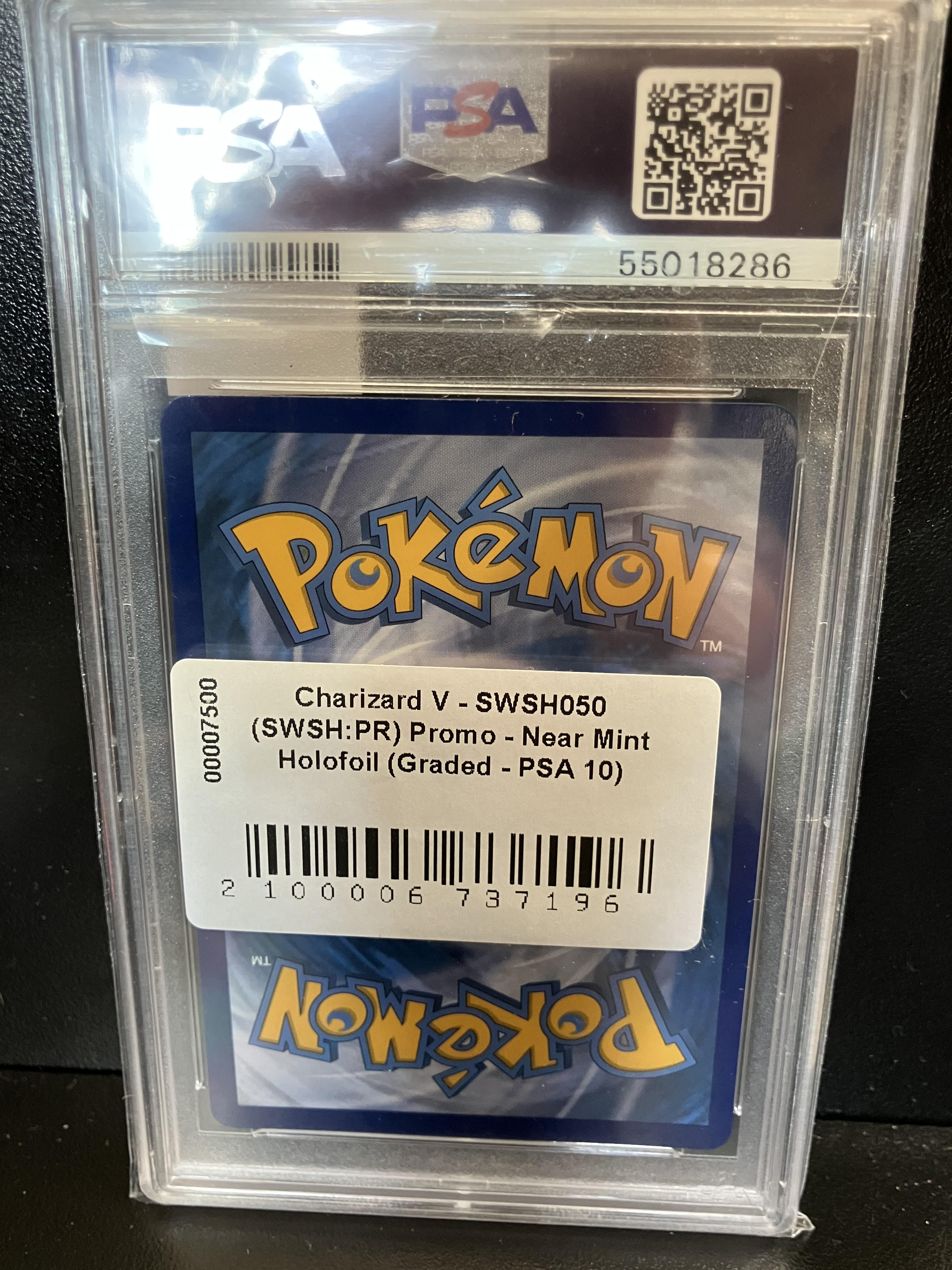 Charizard V - SWSH050 (SWSH:PR) Promo - Near Mint Holofoil (Graded - PSA 10) - Image 2