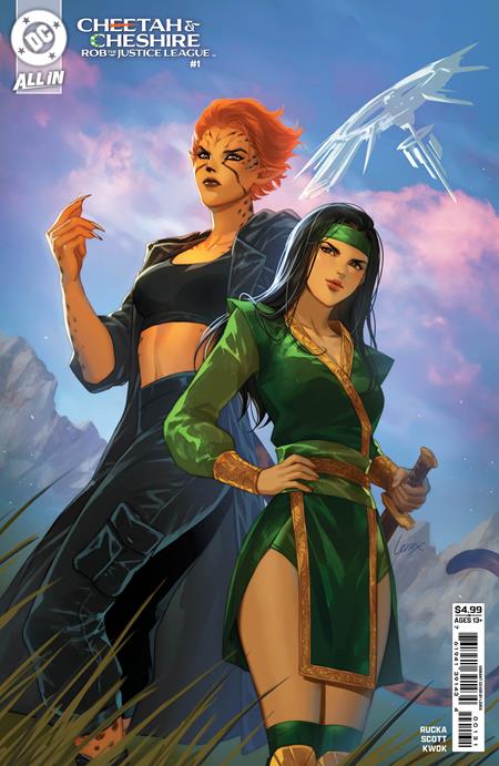 CHEETAH AND CHESHIRE ROB THE JUSTICE LEAGUE #1 (OF 6) CVR C LESLEY LEIRIX LI CARD STOCK VAR