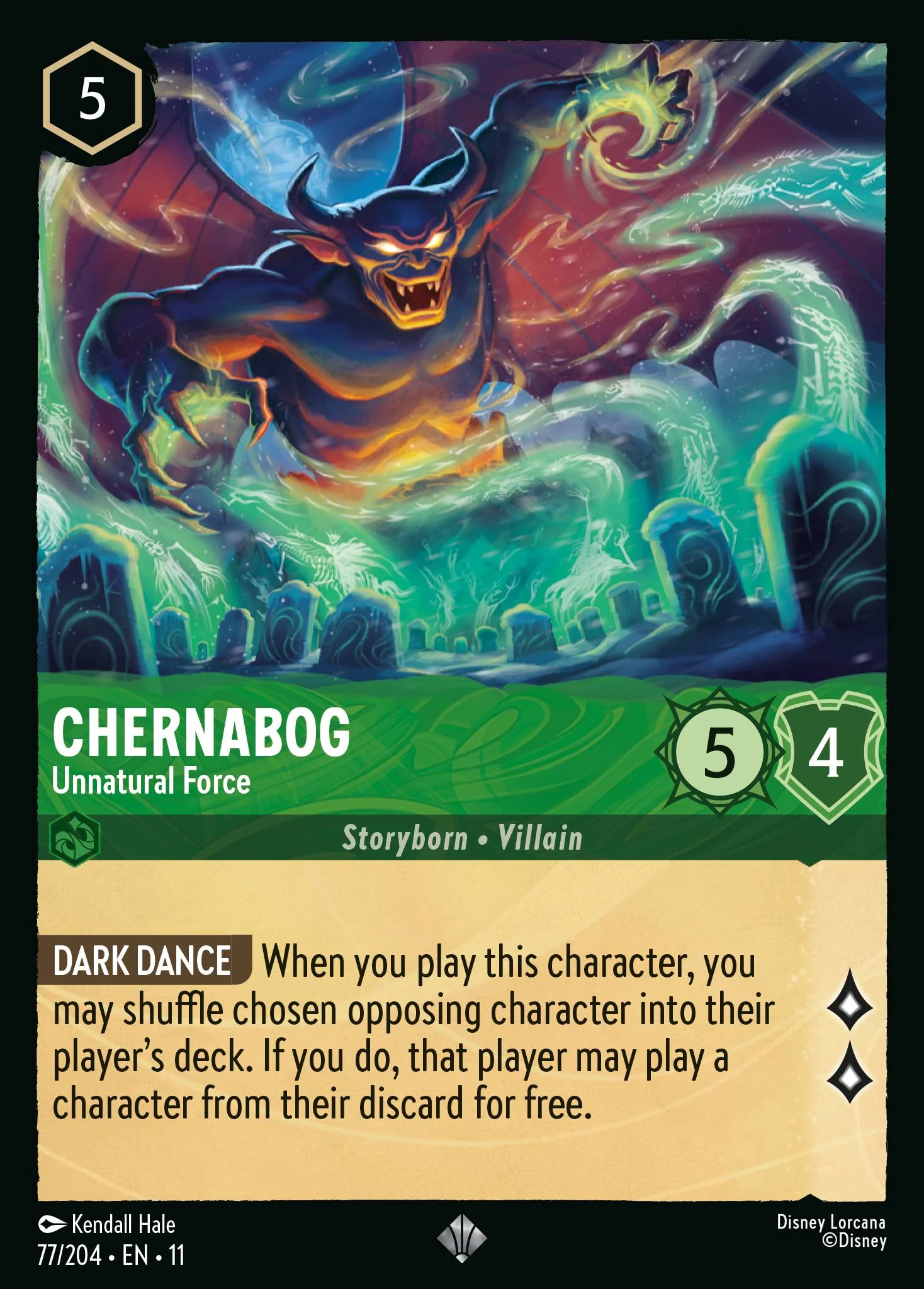 Chernabog - Unnatural Force (077/204 - Winterspell) Super Rare