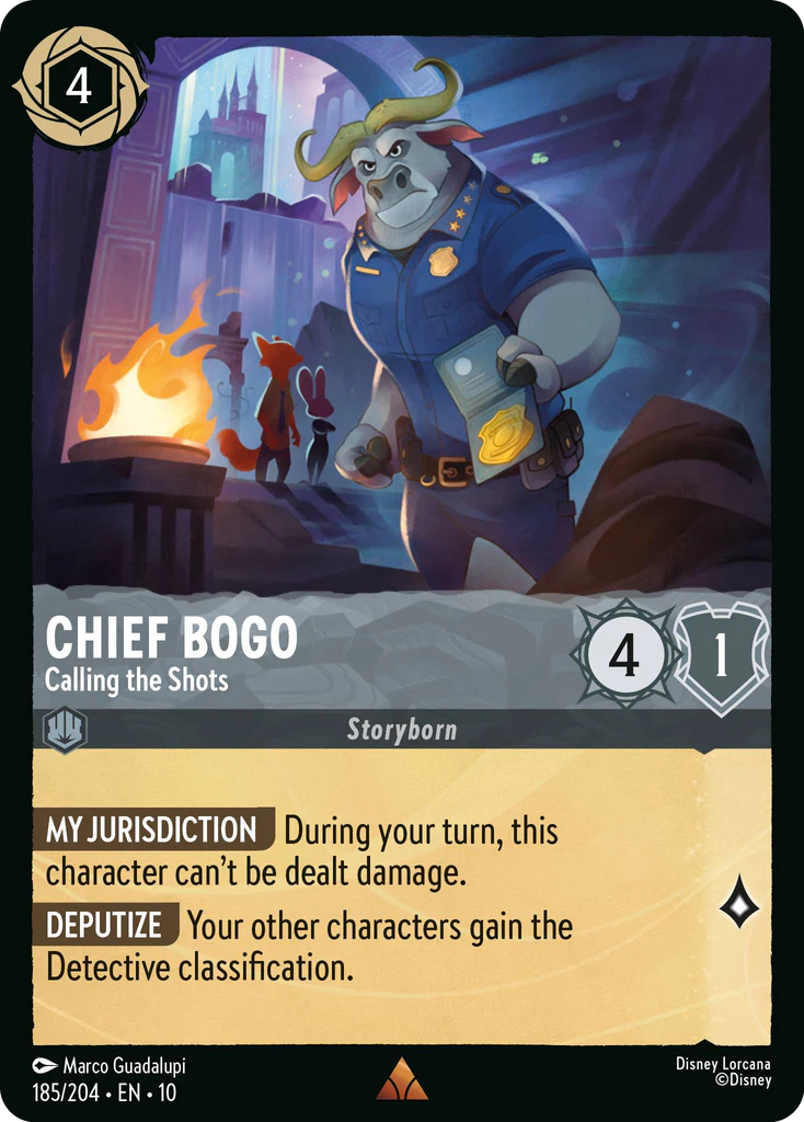 Chief Bogo - Calling the Shots (185/204 - Whispers in the Well) Rare