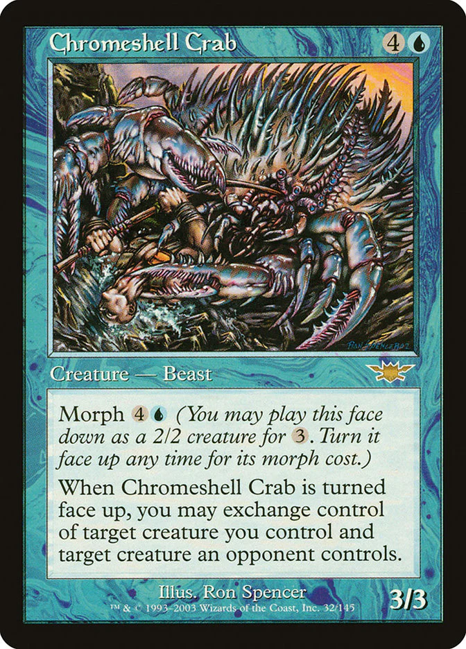 Chromeshell Crab (LGN-R) Moderate Play