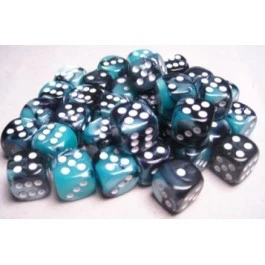 CHX26646: Gemini - 16mm D6 Black-Shell w/white (12)
