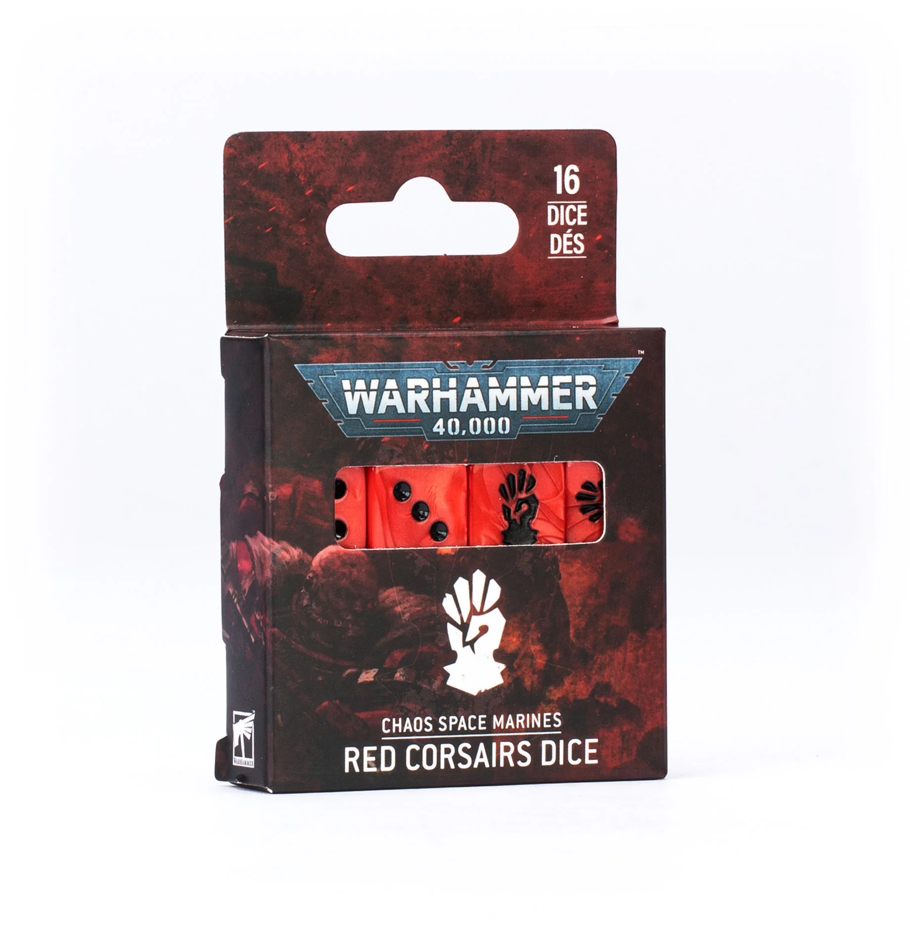 Citadel Hobby: Dice Set - 40K: Heretic Astartes: Red Corsairs (10th) (16)